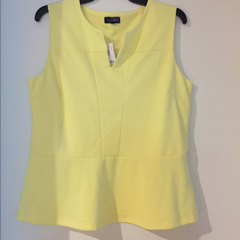 Yellow Peplum Top